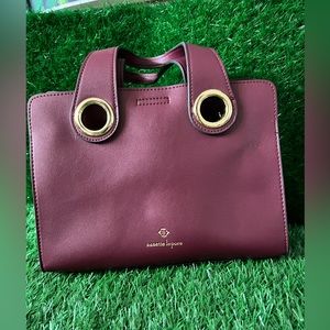 011 Nanette Lepore Burgundy Nicola Satchel